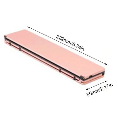 Foldable Rechargeable Keyboard Mini Wireless Bluetooth-compatible Keyboards Aluminum Alloy Portable Travel Office Home