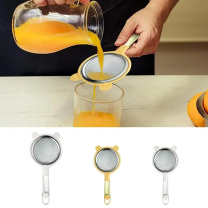 soy milk filter Kitchen Nut Milk Filter Ultra-fine Mesh Strainer Reusable Nylon Mesh Filter Spoon For Soy Milk Coffee Yogurt