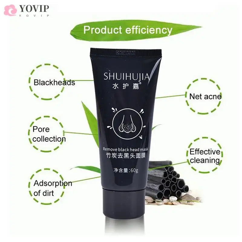 1pc 50 ml Bamboo Charcoal Blackhead remover face mask care Against black dots mask Remove black dots beauty skincare nose mask