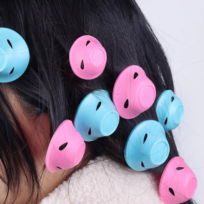 10PCS/Set Magic Hair Care Rollers Soft Silicone Hair Curler No Heat No Clip Hair Curling Styling DIY Tool For Curler Hair