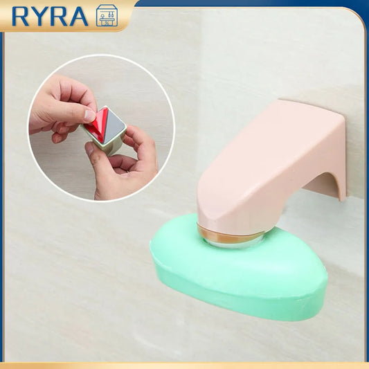 Dropship Magnetic Soap Rack No Drilling Wall Mounted Soap Holder Soap Dish Bathroom Accessories Soap Holder Dishes Self Adhesive
