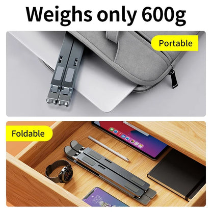 CMASO NEW N8 Adjustable Laptop Stand Aluminum for Macbook Tablet Notebook Stand Table Cooling Pad Foldable Laptop Holder  A