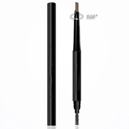 5 Color Double Ended Eyebrow Pencil Waterproof Long Lasting No Blooming Rotatable Triangle Eye Brow Tattoo Pen Makeup