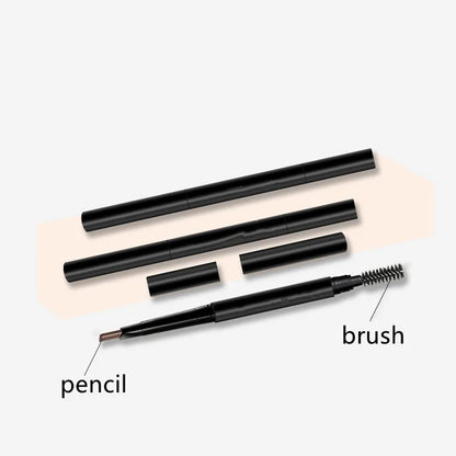 5 Color Double Ended Eyebrow Pencil Waterproof Long Lasting No Blooming Rotatable Triangle Eye Brow Tattoo Pen Makeup