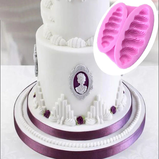 European Decorative Lace Series Silicone Sugar Flipping Mold, Cake and Biscuit Decoration Tool N150