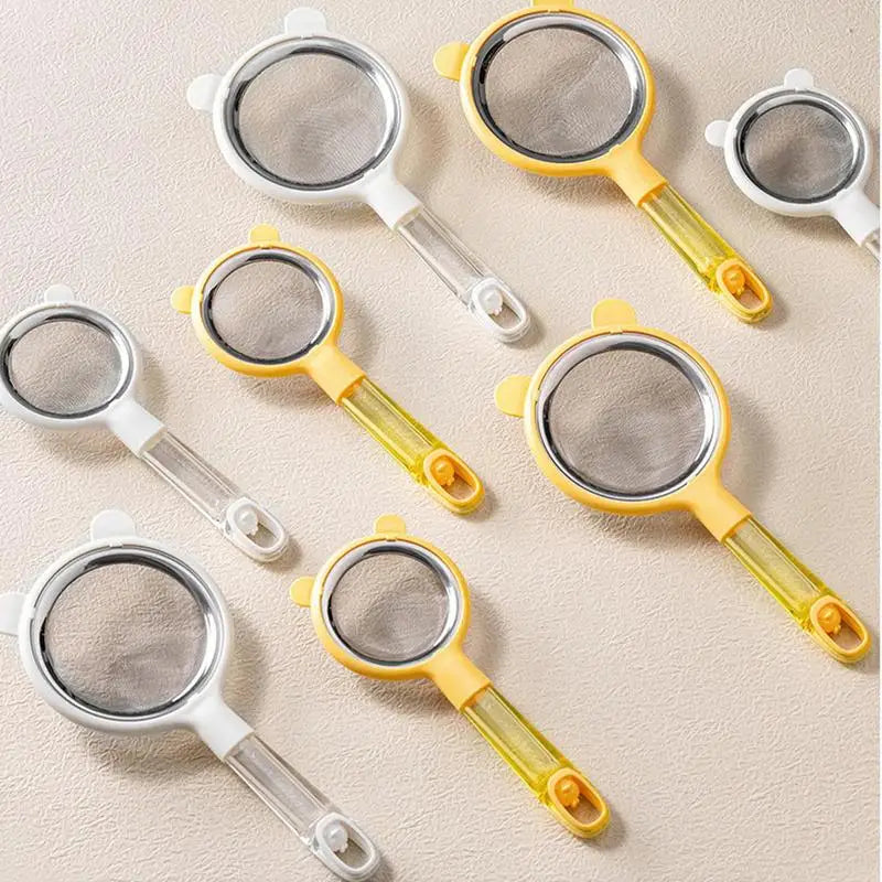soy milk filter Kitchen Nut Milk Filter Ultra-fine Mesh Strainer Reusable Nylon Mesh Filter Spoon For Soy Milk Coffee Yogurt