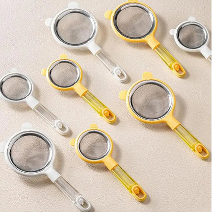 soy milk filter Kitchen Nut Milk Filter Ultra-fine Mesh Strainer Reusable Nylon Mesh Filter Spoon For Soy Milk Coffee Yogurt