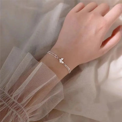 Charm Girl Gold Color Star Moon Bracelet Set Simple Geometric Fashion Women Popular Elegant Alloy Chain Bracelets Jewelry