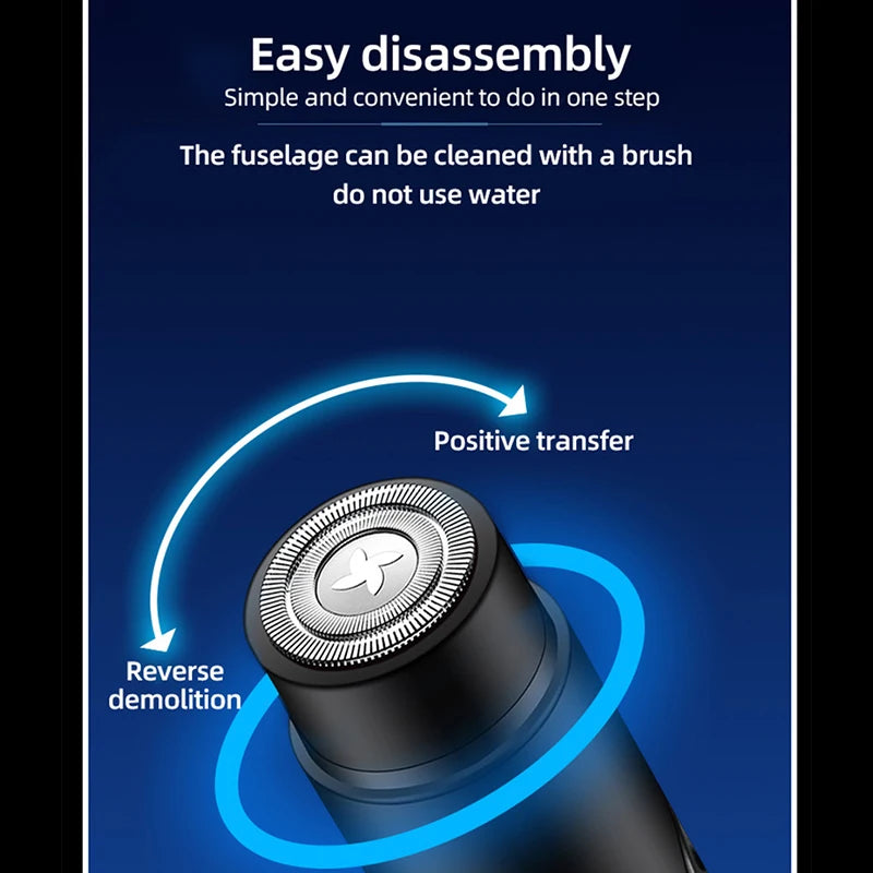 New Mini Electric Shaver Razors Travel Shaving Men Portable Machine Long-Lasting Battery Life Man Shavers Beard Trimmer Men's