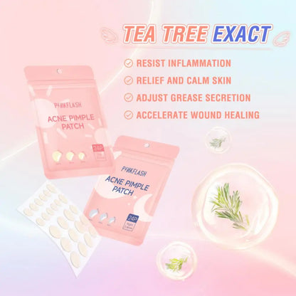 Daily/Night Skin Care Acne Patch Tea Tree Oil Acne Remover Acne Pimple Patch Invisible Acne Treatment Patches Korean Cosmetic