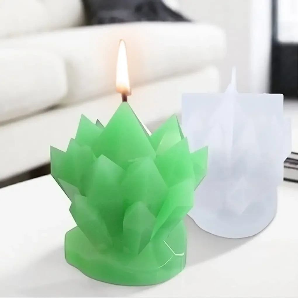 Iceberg shape Flower cluster candle silicone mold European style 3D molds for candle making ice soap resin Mould Demold Nonstick