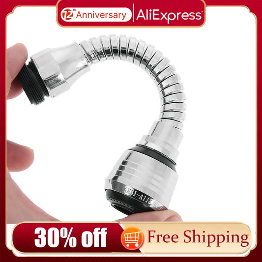 360 Rotating Kitchen Faucet Nozzle Adapter Bathroom Faucet Accessories Filter Sprayers Tap Water-saving Device Home Supplies