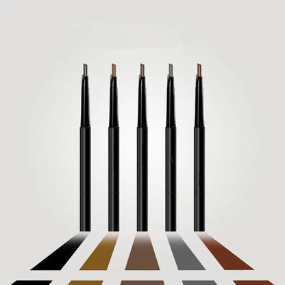 5 Color Double Ended Eyebrow Pencil Waterproof Long Lasting No Blooming Rotatable Triangle Eye Brow Tattoo Pen Makeup