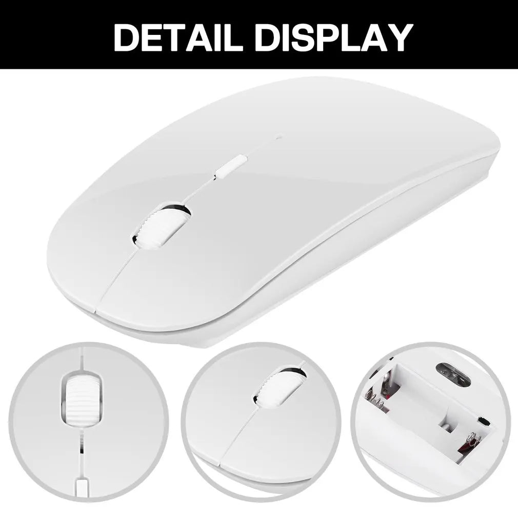 2022 New Portable Ultra Thin Optical Mouse Wireless Mouse 3 Adjustable DPI 2.4G Wireless Mice Receiver For PC Laptop Notebook