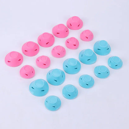 10PCS/Set Magic Hair Care Rollers Soft Silicone Hair Curler No Heat No Clip Hair Curling Styling DIY Tool For Curler Hair