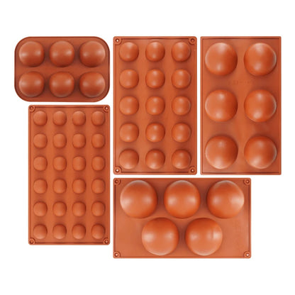 3D Round Half Sphere Silicone Mold for Cake DIY Baking Chocolate Eco-Friendly Cake Mold