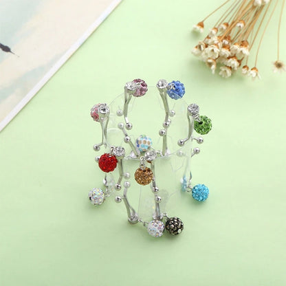 12Pcs/Set Multicolor Rhinestone Muslim Hijab Scarf U Clips Islamic Headscarf Shawl Ethnic Abaya Safey Brooch Pins