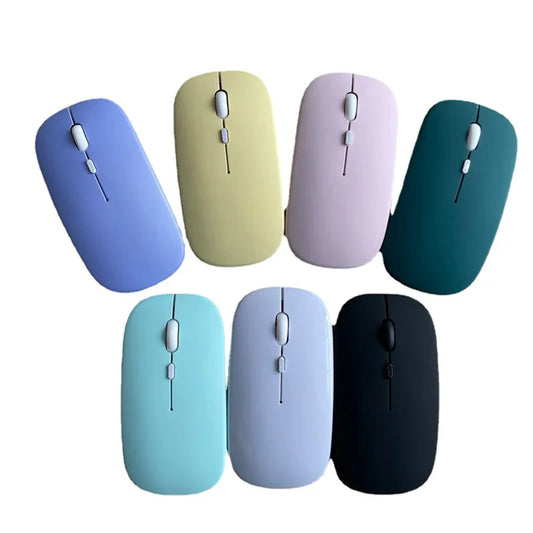 Silent Bluetooth Mouse For iPad Android Windows Tablet pink green blue ultrathin Battery Wireless Mouse For Notebook Compute pc