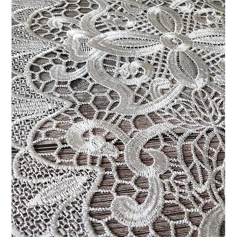 NEW oval Lace Embroidery table place mat pad Cloth placemat cup wedding Coffee tea coaster Christmas rose flower doily kitchen