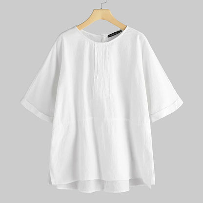 Plus Size 5xl Casual Cotton Linen Women Blouse Womens White Blouses Shirt 2023 Spring Summer Blusas Lady Loose Tops and Blouses